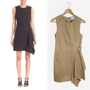 3.1 Phillip Lim Belted A-Line Dress Khaki 4